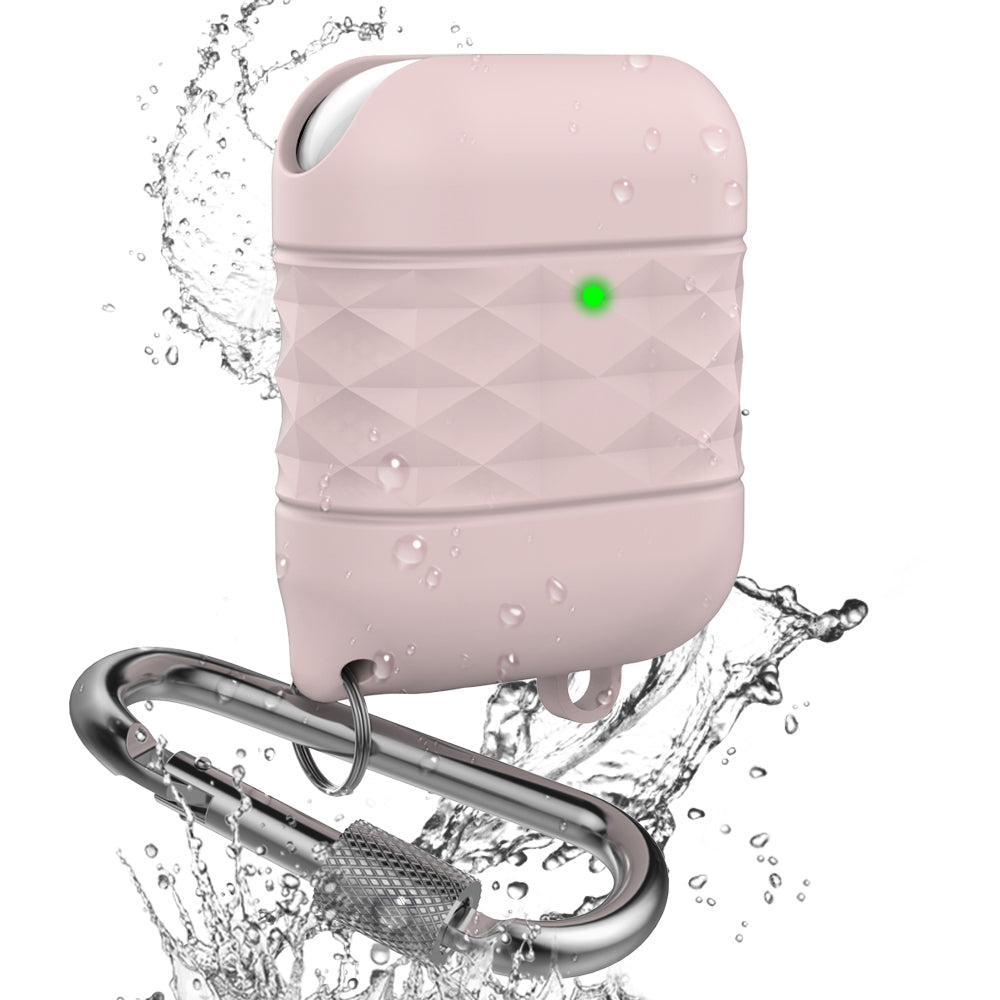 AHASTYLE PT-79 Compatible with Apple AirPods 1st 2nd Generation Charging Case Cover Splashproof Silicone Protective Cover with Carabiner AHASTYLE PT-79 Compatible with Apple AirPods 1st 2nd Generation Charging Case Cover Splashproof Silicone Protective Cover with Carabiner